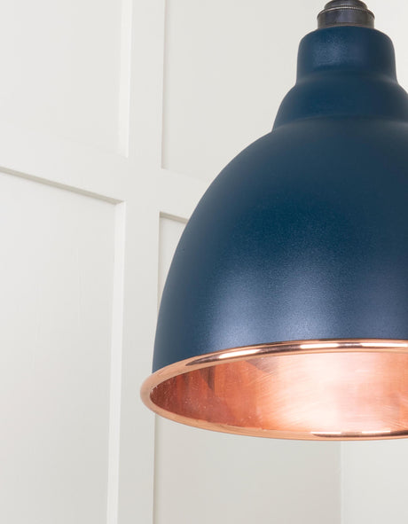 From The Anvil - Smooth Copper Brindley Pendant in Dusk | Sku. 49500SDU | Trade Door Handles.