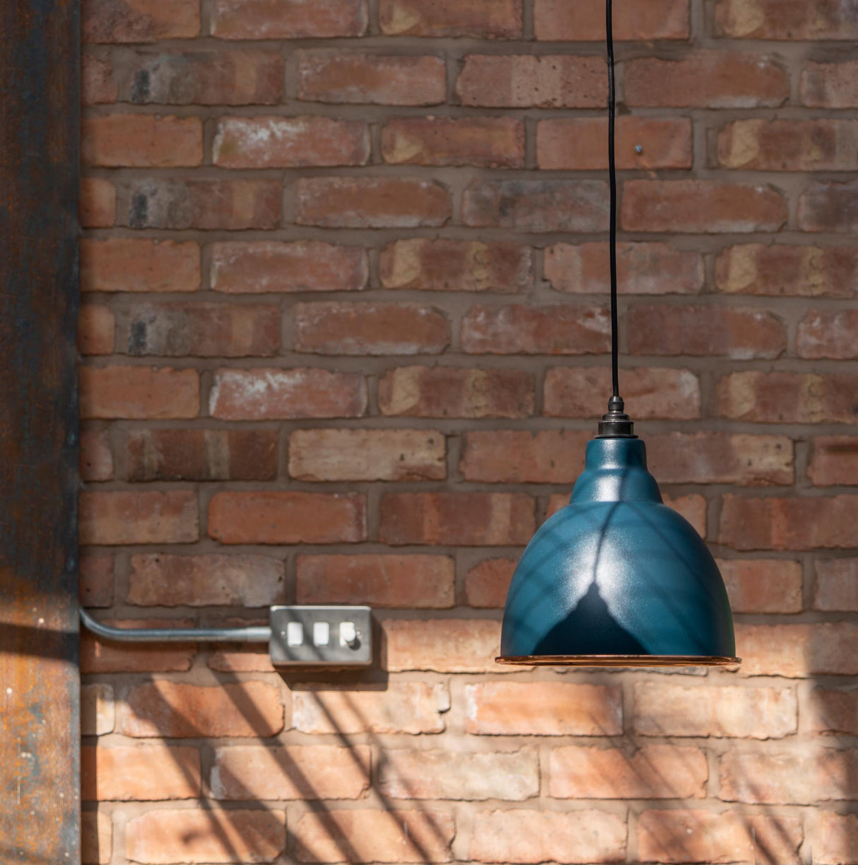 From The Anvil - Smooth Copper Brindley Pendant in Dusk | Sku. 49500SDU | Trade Door Handles.