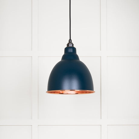 From The Anvil - Smooth Copper Brindley Pendant in Dusk | Sku. 49500SDU | Trade Door Handles.