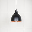 From The Anvil - Smooth Copper Brindley Pendant in Elan Black | Sku. 49500SEB | Trade Door Handles.