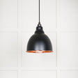 From The Anvil - Smooth Copper Brindley Pendant in Elan Black | Sku. 49500SEB | Trade Door Handles.