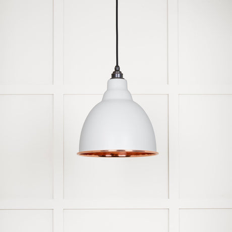 From The Anvil - Smooth Copper Brindley Pendant in Flock | Sku. 49500SF | Trade Door Handles.
