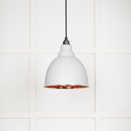 From The Anvil - Smooth Copper Brindley Pendant in Flock | Sku. 49500SF | Trade Door Handles.