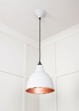 From The Anvil - Smooth Copper Brindley Pendant in Flock | Sku. 49500SF | Trade Door Handles.