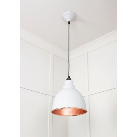 From The Anvil - Smooth Copper Brindley Pendant in Flock | Sku. 49500SF | Trade Door Handles.