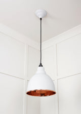 From The Anvil - Smooth Copper Brindley Pendant in Flock | Sku. 49500SF | Trade Door Handles.