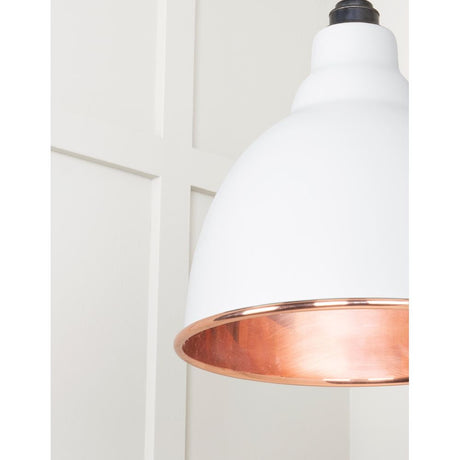 From The Anvil - Smooth Copper Brindley Pendant in Flock | Sku. 49500SF | Trade Door Handles.