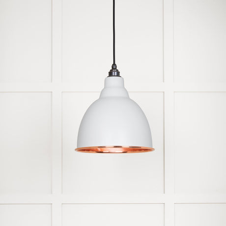 From The Anvil - Smooth Copper Brindley Pendant in Flock | Sku. 49500SF | Trade Door Handles.