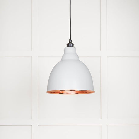 From The Anvil - Smooth Copper Brindley Pendant in Flock | Sku. 49500SF | Trade Door Handles.