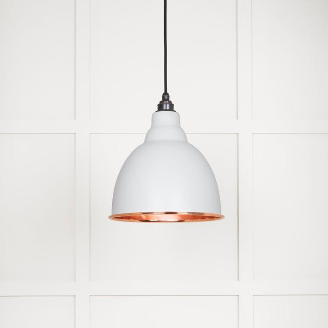 From The Anvil - Smooth Copper Brindley Pendant in Flock | Sku. 49500SF | Trade Door Handles.