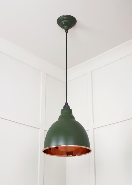 From The Anvil - Smooth Copper Brindley Pendant in Heath | Sku. 49500SH | Trade Door Handles.