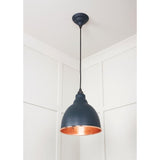 From The Anvil - Hammered Copper Brindley Pendant in Soot | Sku. 49500SO | Trade Door Handles.