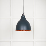 From The Anvil - Smooth Copper Brindley Pendant in Soot | Sku. 49500SSO | Trade Door Handles.