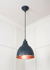 From The Anvil - Smooth Copper Brindley Pendant in Soot | Sku. 49500SSO | Trade Door Handles.
