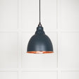 From The Anvil - Smooth Copper Brindley Pendant in Soot | Sku. 49500SSO | Trade Door Handles.
