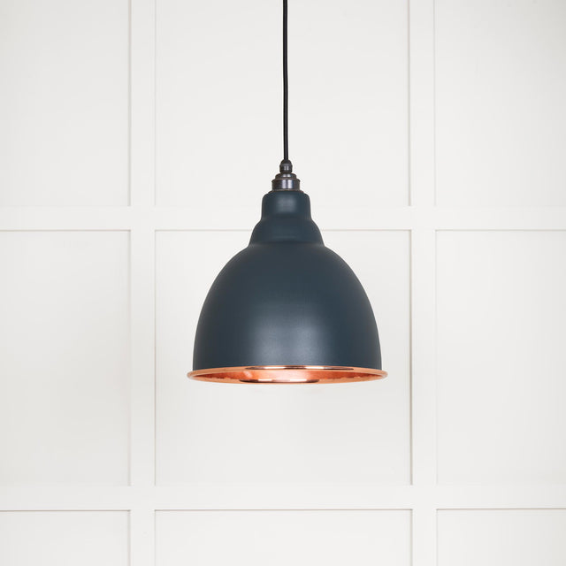 From The Anvil - Smooth Copper Brindley Pendant in Soot | Sku. 49500SSO | Trade Door Handles.