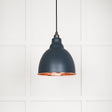 From The Anvil - Smooth Copper Brindley Pendant in Soot | Sku. 49500SSO | Trade Door Handles.