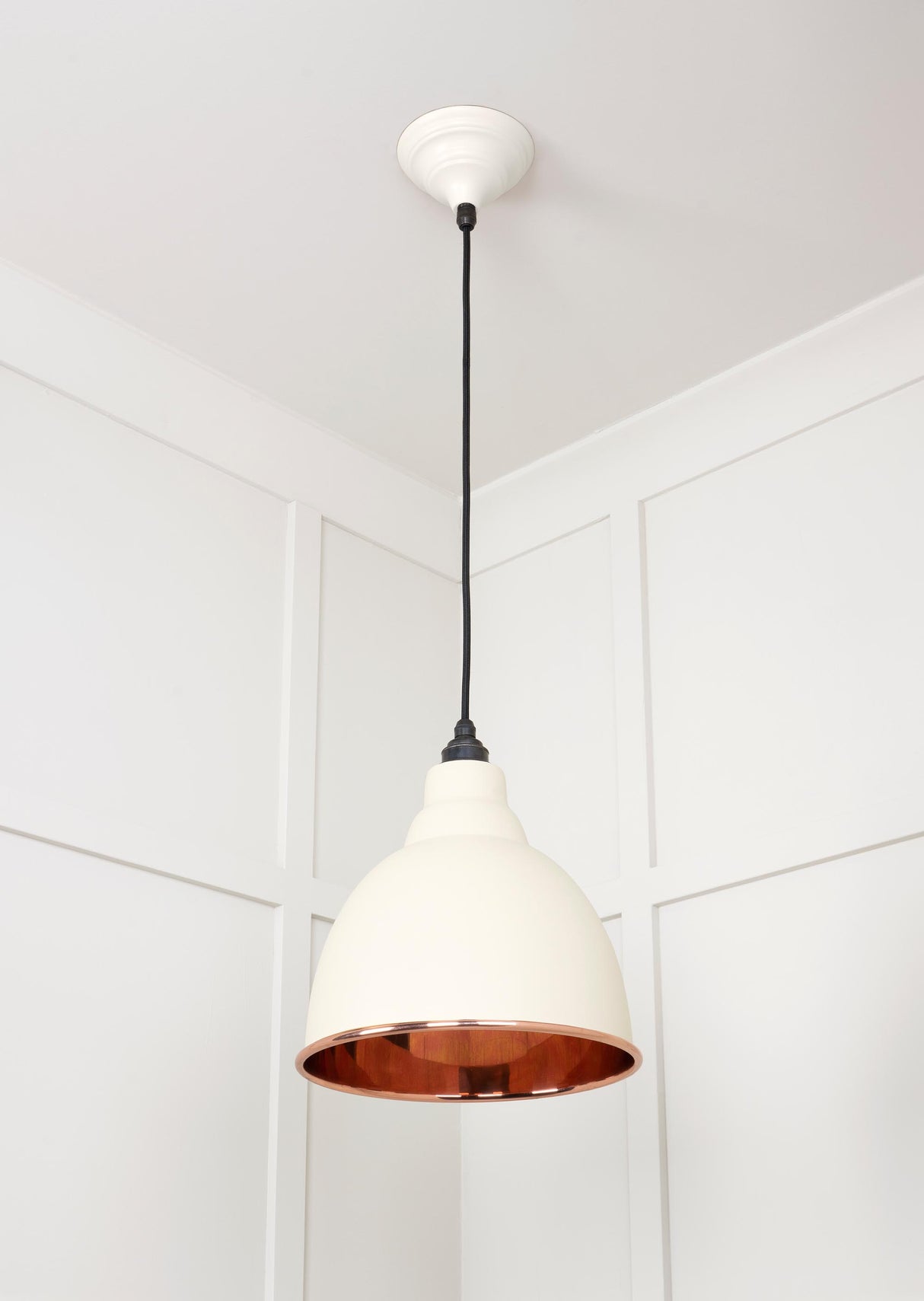 From The Anvil - Smooth Copper Brindley Pendant in Teasel | Sku. 49500STE | Trade Door Handles.