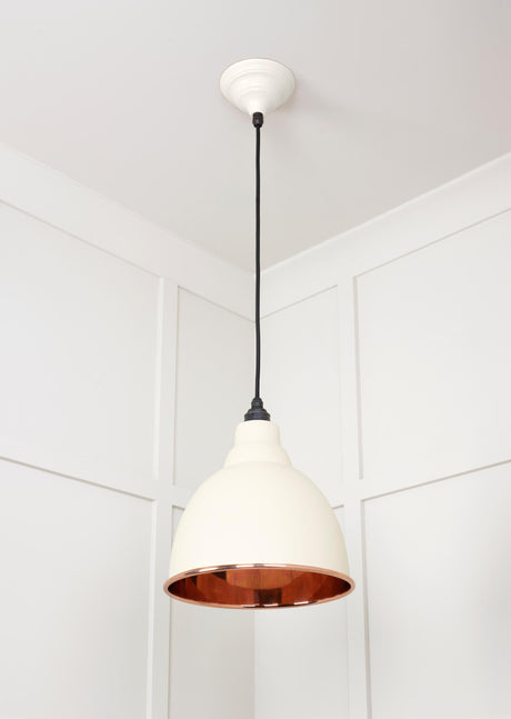 From The Anvil - Smooth Copper Brindley Pendant in Teasel | Sku. 49500STE | Trade Door Handles.