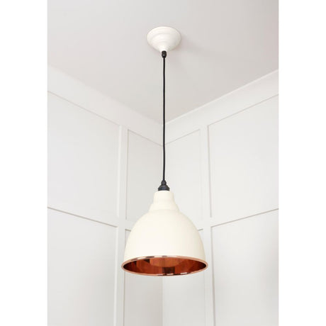 From The Anvil - Smooth Copper Brindley Pendant in Teasel | Sku. 49500STE | Trade Door Handles.