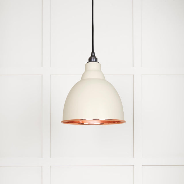 From The Anvil - Smooth Copper Brindley Pendant in Teasel | Sku. 49500STE | Trade Door Handles.