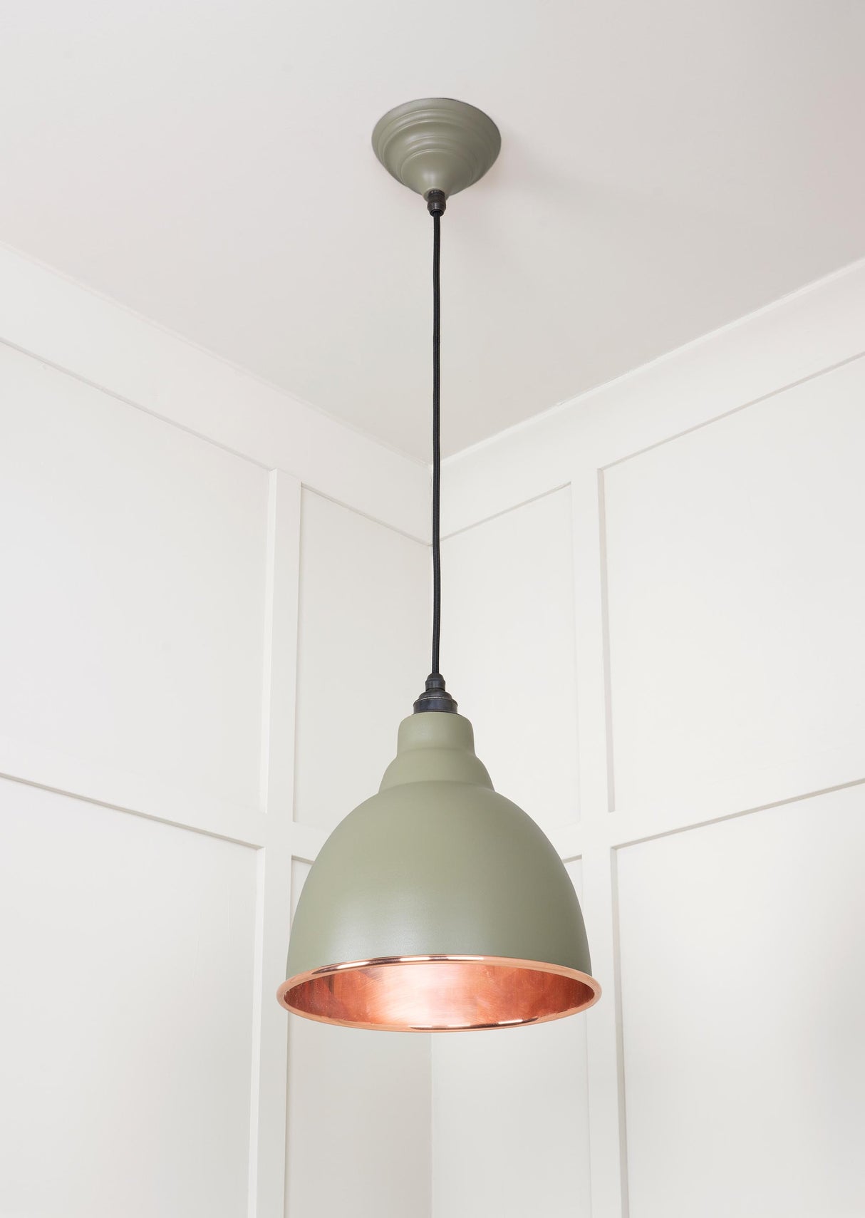 From The Anvil - Smooth Copper Brindley Pendant in Tump | Sku. 49500STU | Trade Door Handles.