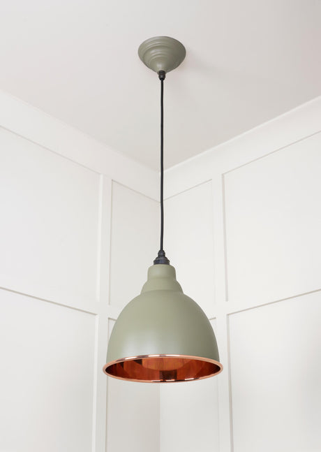 From The Anvil - Smooth Copper Brindley Pendant in Tump | Sku. 49500STU | Trade Door Handles.