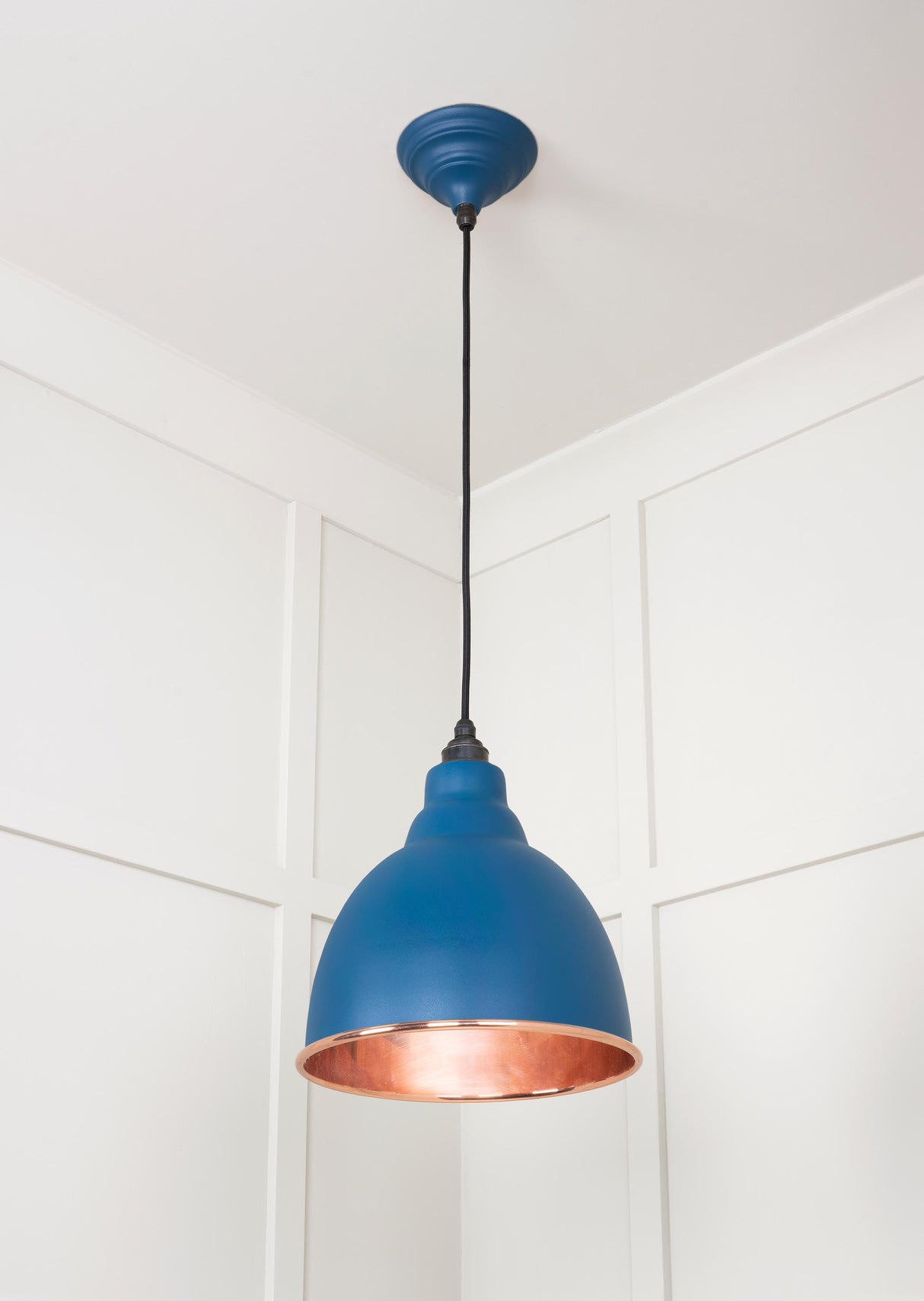 From The Anvil - Smooth Copper Brindley Pendant in Upstream | Sku. 49500SU | Trade Door Handles.