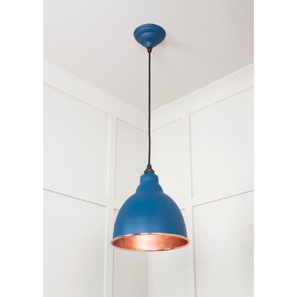 From The Anvil - Smooth Copper Brindley Pendant in Upstream | Sku. 49500SU | Trade Door Handles.