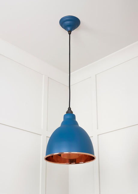 From The Anvil - Smooth Copper Brindley Pendant in Upstream | Sku. 49500SU | Trade Door Handles.