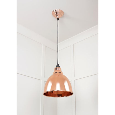 From The Anvil - Smooth Copper Brindley Pendant | Sku. 49500S | Trade Door Handles.