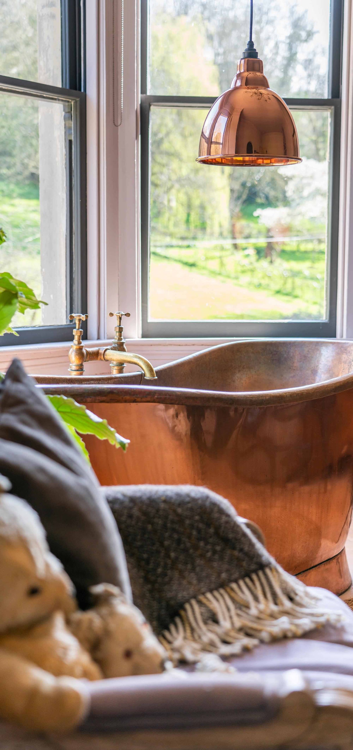 From The Anvil - Smooth Copper Brindley Pendant | Sku. 49500S | Trade Door Handles.