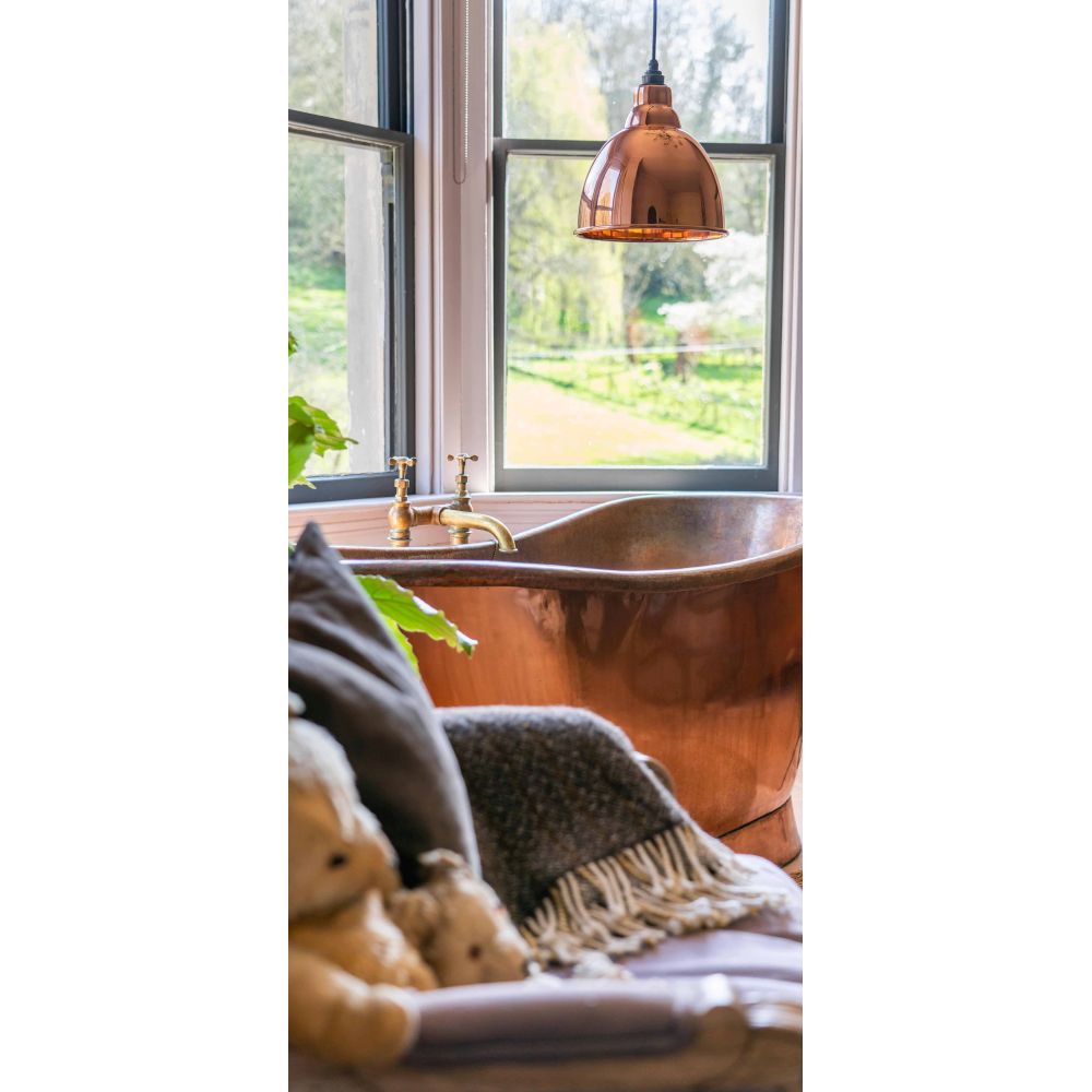 From The Anvil - Smooth Copper Brindley Pendant | Sku. 49500S | Trade Door Handles.
