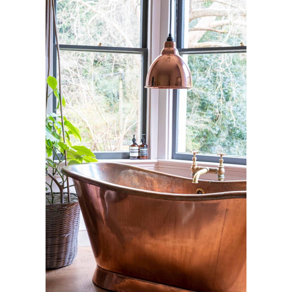 From The Anvil - Smooth Copper Brindley Pendant | Sku. 49500S | Trade Door Handles.