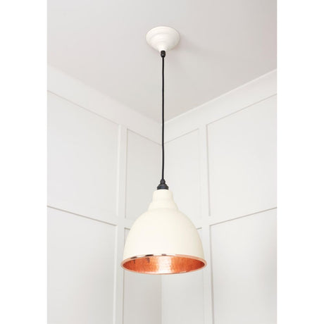 From The Anvil - Hammered Copper Brindley Pendant in Teasel | Sku. 49500TE | Trade Door Handles.
