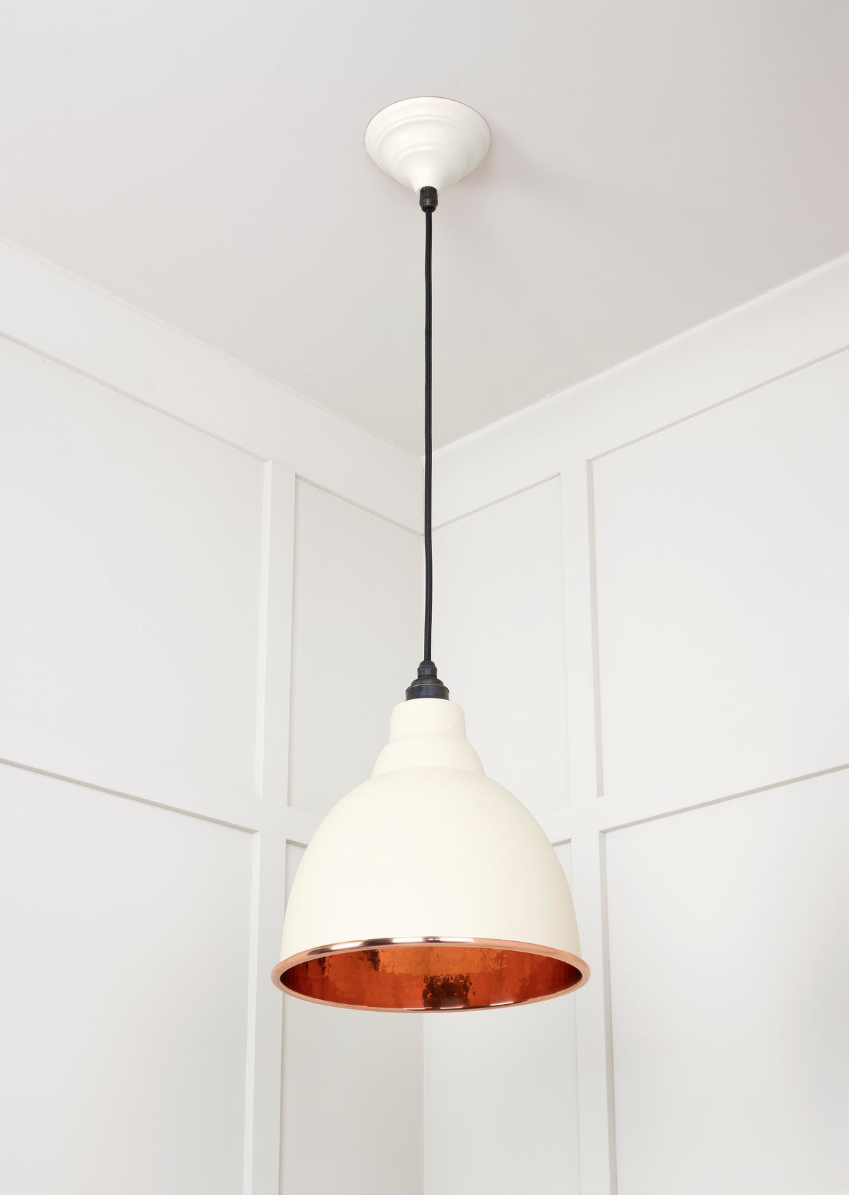 From The Anvil - Hammered Copper Brindley Pendant in Teasel | Sku. 49500TE | Trade Door Handles.