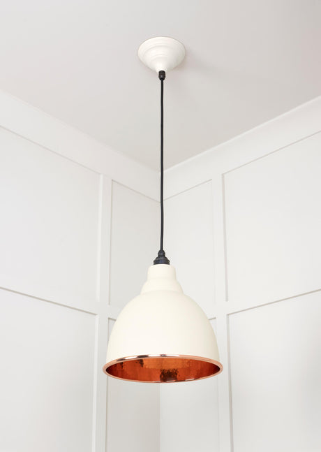 From The Anvil - Hammered Copper Brindley Pendant in Teasel | Sku. 49500TE | Trade Door Handles.