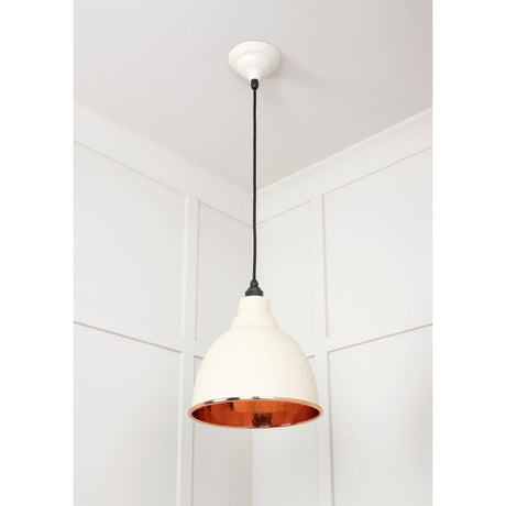 From The Anvil - Hammered Copper Brindley Pendant in Teasel | Sku. 49500TE | Trade Door Handles.