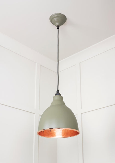 From The Anvil - Hammered Copper Brindley Pendant in Tump | Sku. 49500TU | Trade Door Handles.