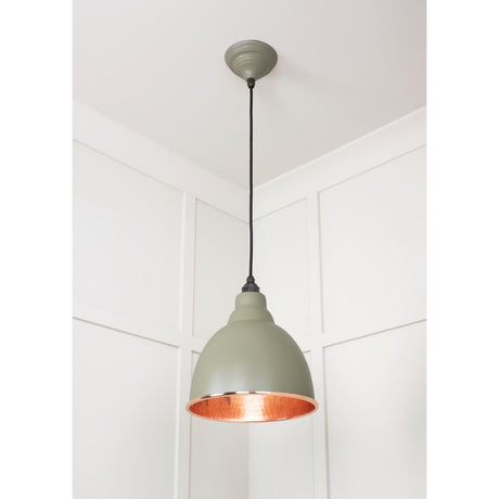 From The Anvil - Hammered Copper Brindley Pendant in Tump | Sku. 49500TU | Trade Door Handles.