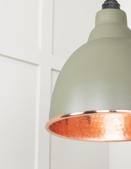 From The Anvil - Hammered Copper Brindley Pendant in Tump | Sku. 49500TU | Trade Door Handles.