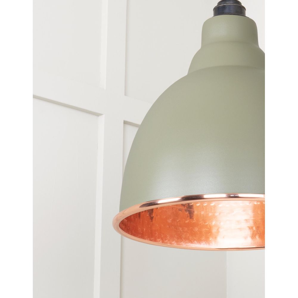 From The Anvil - Hammered Copper Brindley Pendant in Tump | Sku. 49500TU | Trade Door Handles.