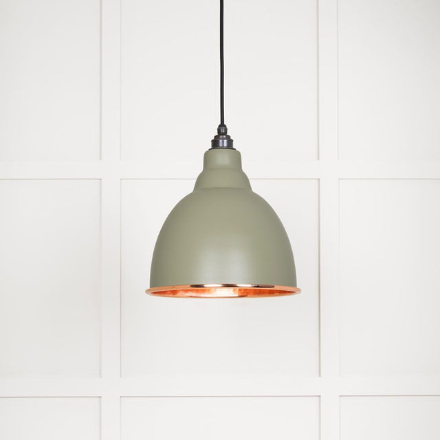 From The Anvil - Hammered Copper Brindley Pendant in Tump | Sku. 49500TU | Trade Door Handles.
