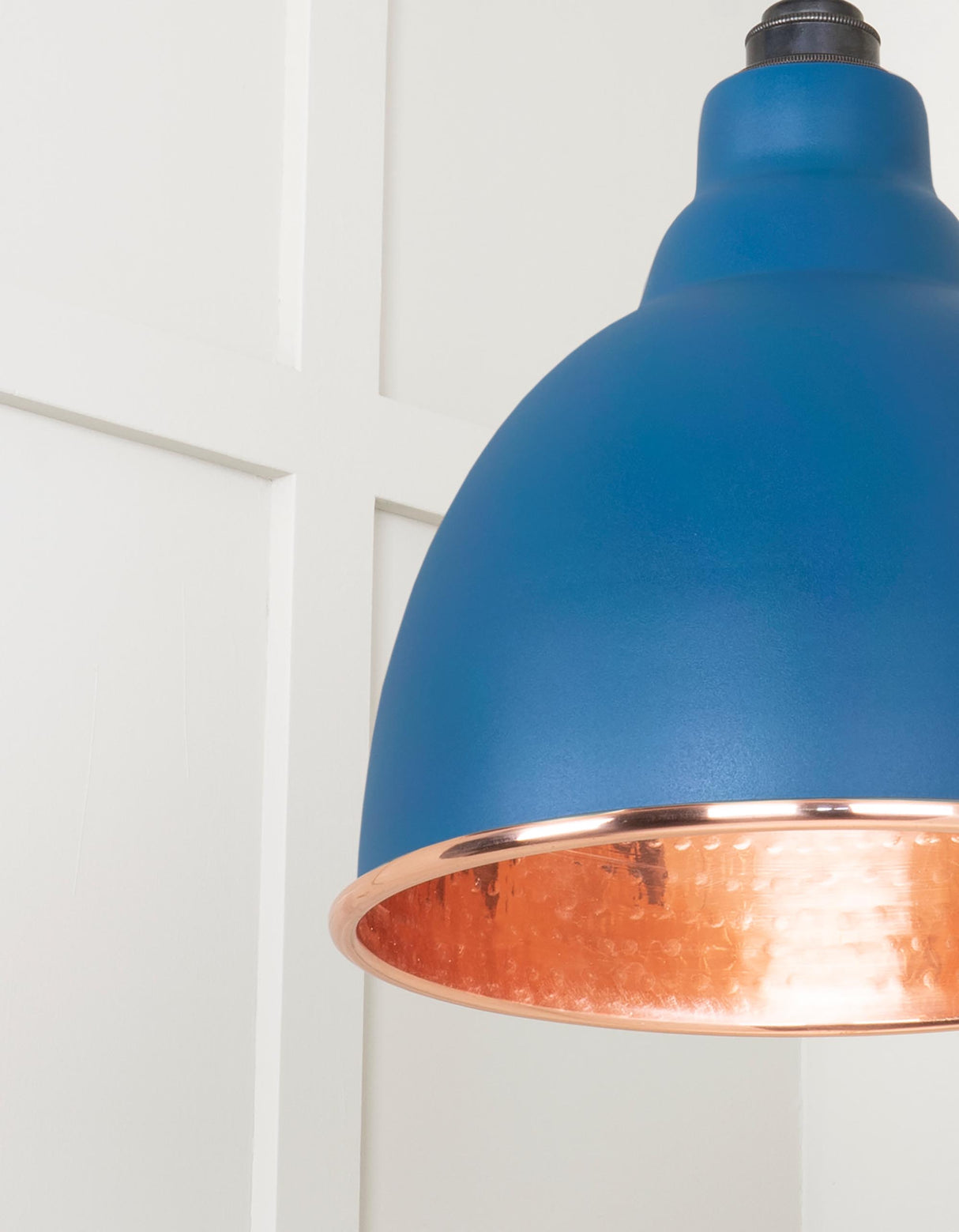 From The Anvil - Hammered Copper Brindley Pendant in Upstream | Sku. 49500U | Trade Door Handles.