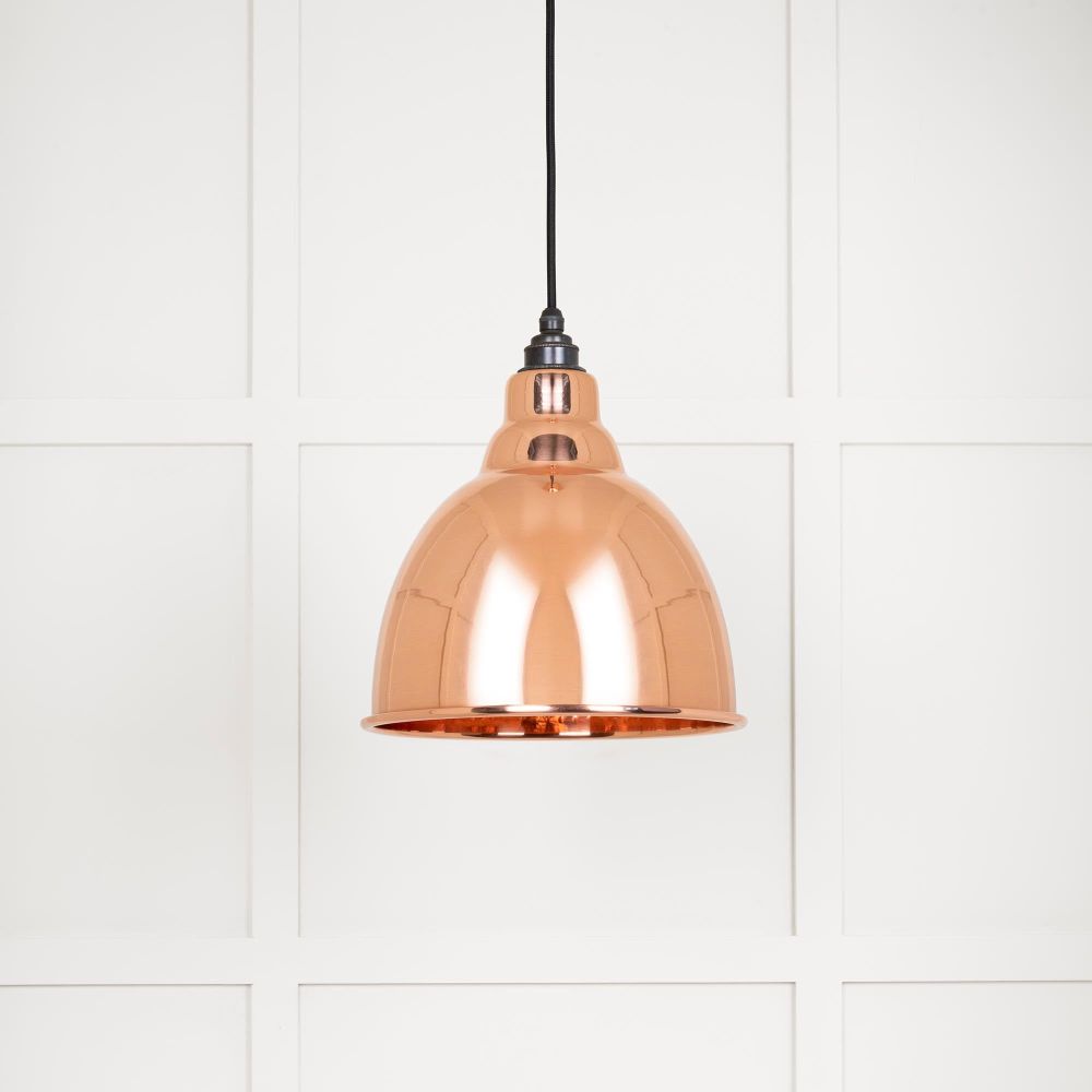 From The Anvil - Hammered Copper Brindley Pendant | Sku. 49500 | Trade Door Handles.