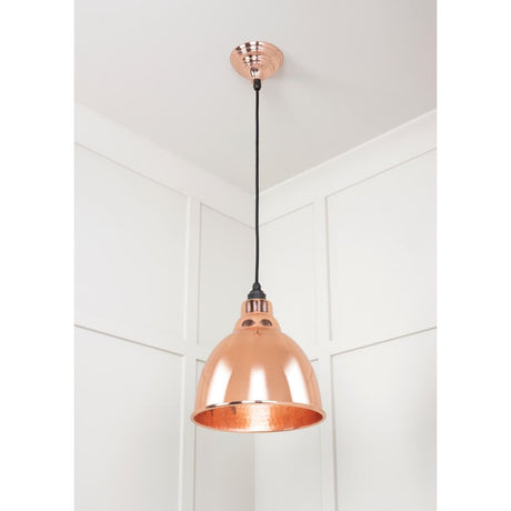 From The Anvil - Hammered Copper Brindley Pendant | Sku. 49500 | Trade Door Handles.