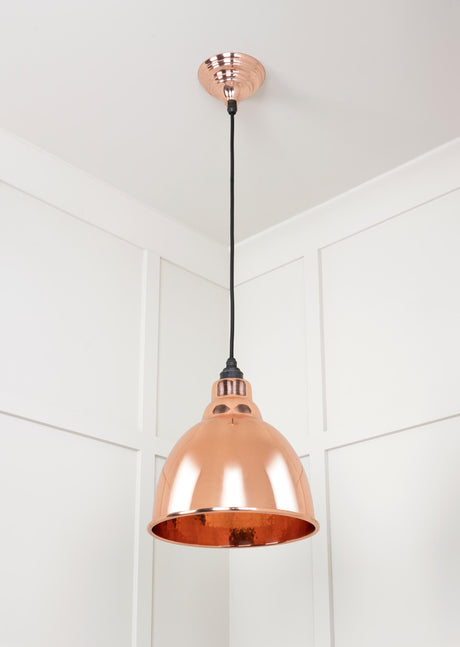 From The Anvil - Hammered Copper Brindley Pendant | Sku. 49500 | Trade Door Handles.
