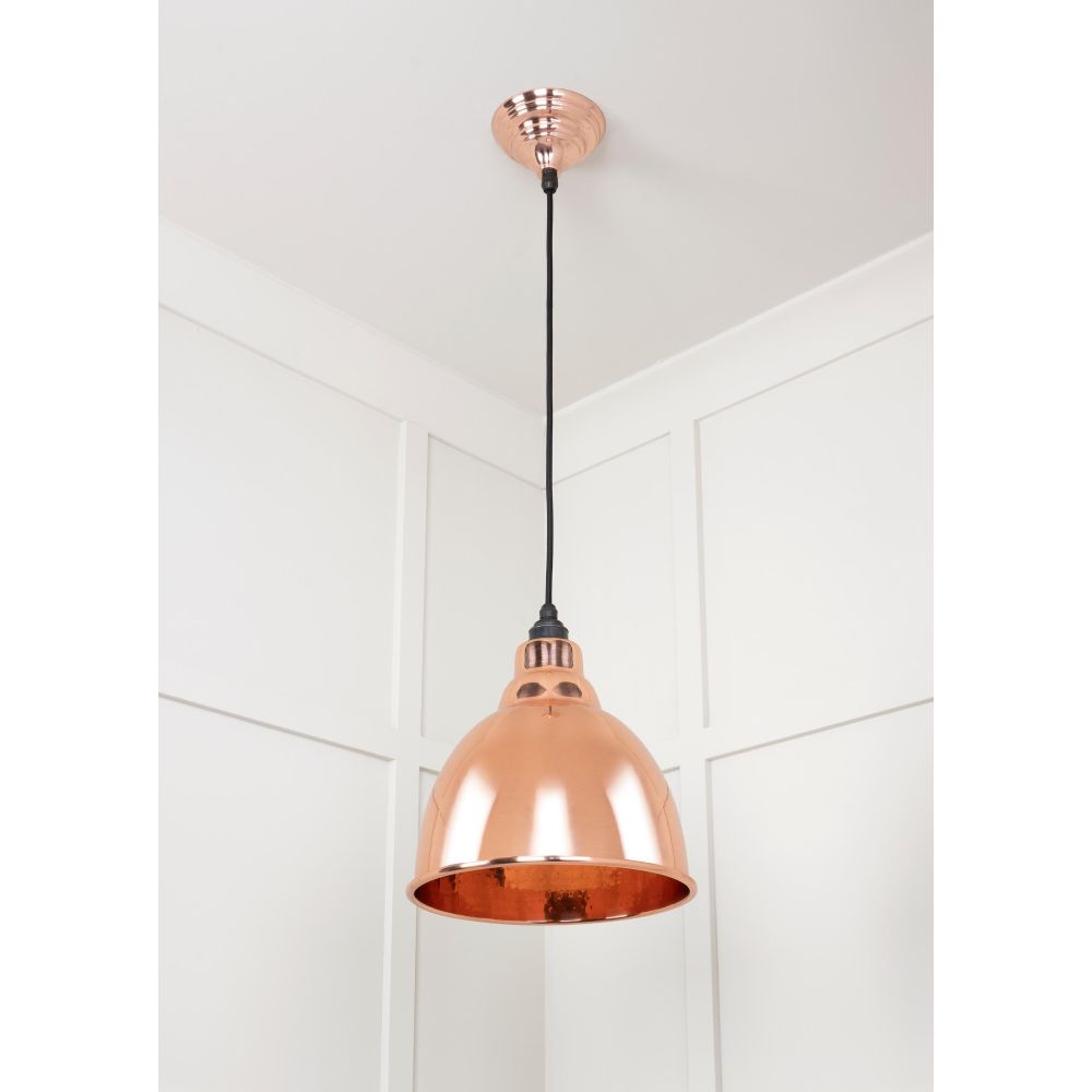 From The Anvil - Hammered Copper Brindley Pendant | Sku. 49500 | Trade Door Handles.