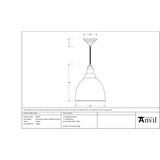 From The Anvil - Hammered Copper Brindley Pendant | Sku. 49500 | Trade Door Handles.