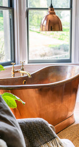 From The Anvil - Hammered Copper Brindley Pendant | Sku. 49500 | Trade Door Handles.